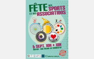 Fête des sports 2026 - Retrouvez-nous le dimanche 6 septembre 2026 !